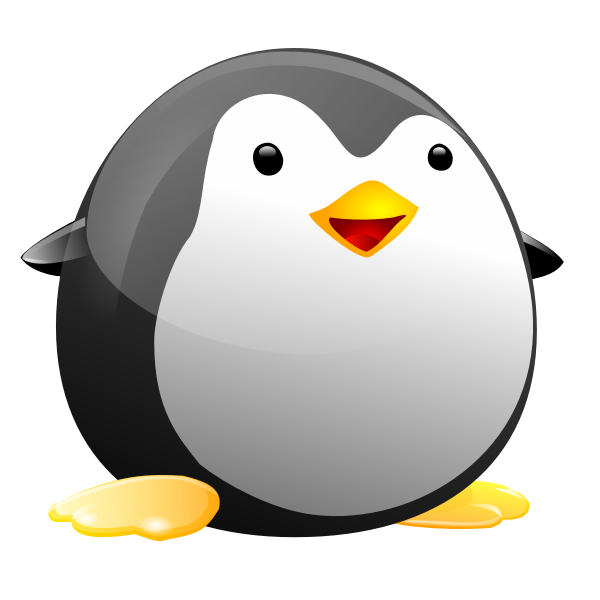 Tiny tux vector image