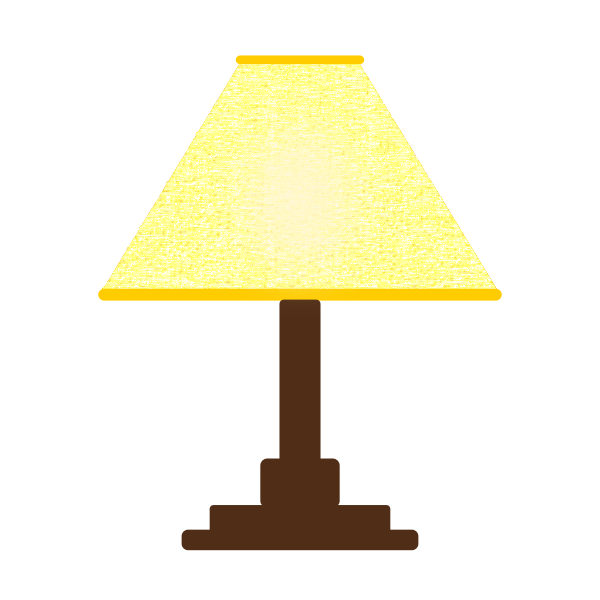 Yellow lamp shade