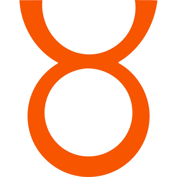 Orange zodiac sign