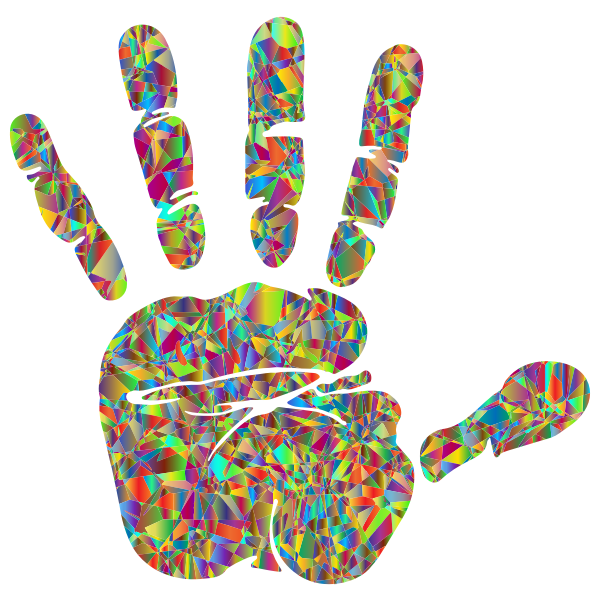 Technicolor Handprint Silhouette 2