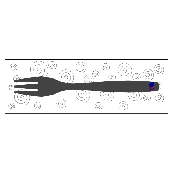 Fork with napkin