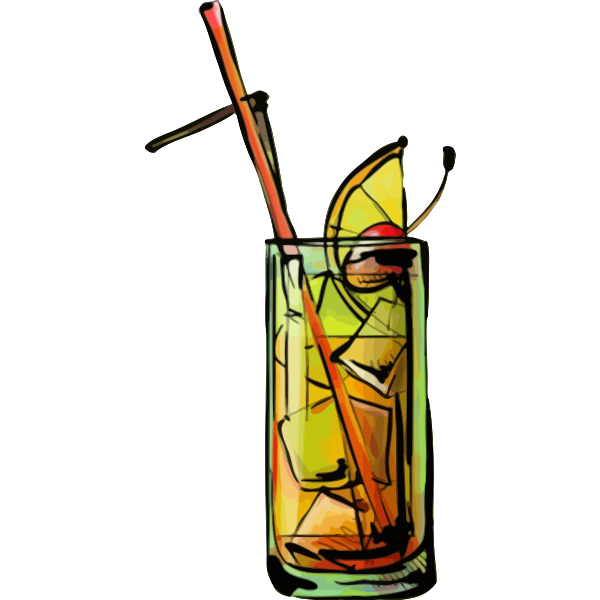 Tequila sunrise cocktail