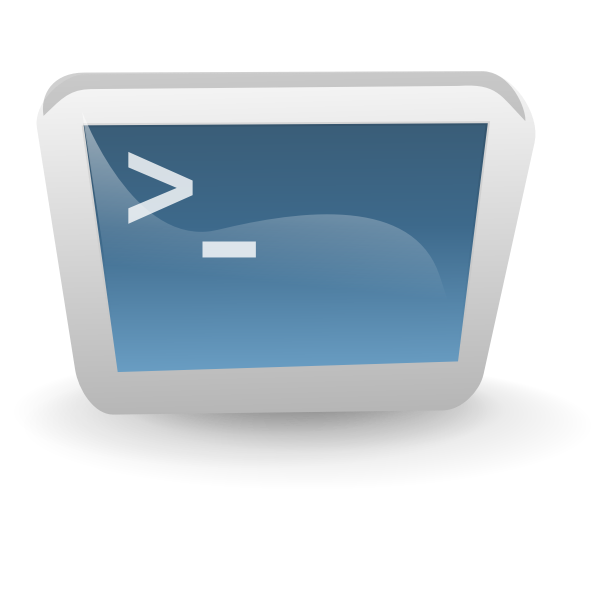 Desktop terminal vector image