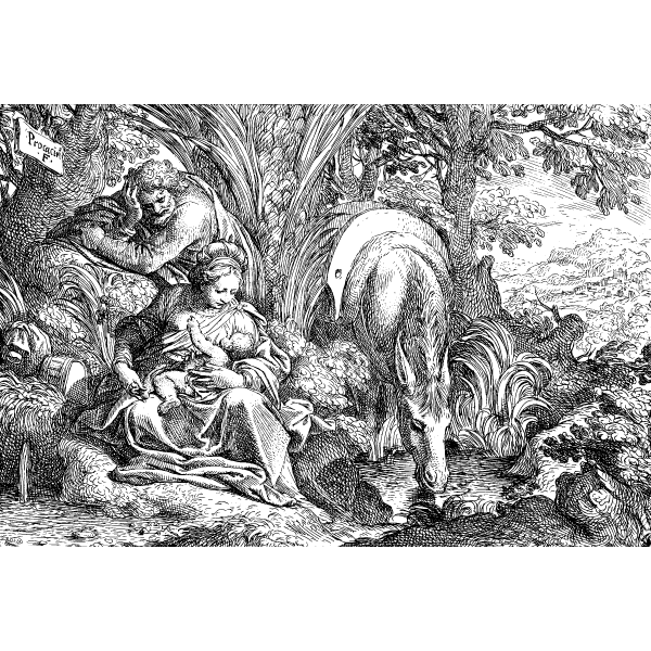 The flight into Egypt III