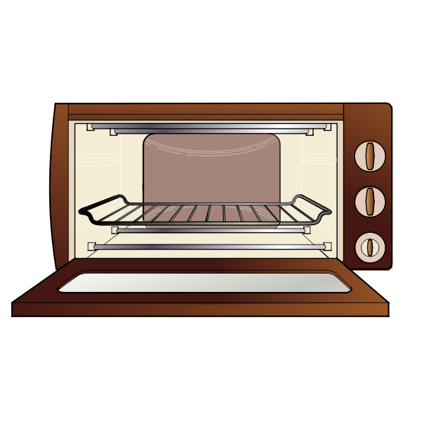 Microwave oven vector