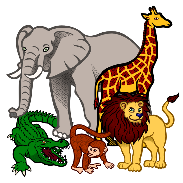 African animals vector illustration