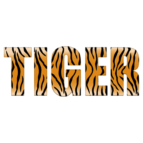 Tiger Typography Enhanced