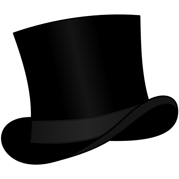 Top hat Black