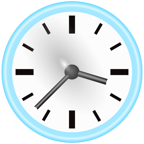 Manual clock vector graphics