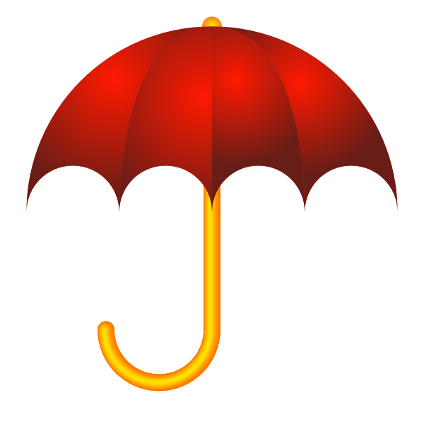 Red umbrella vector image