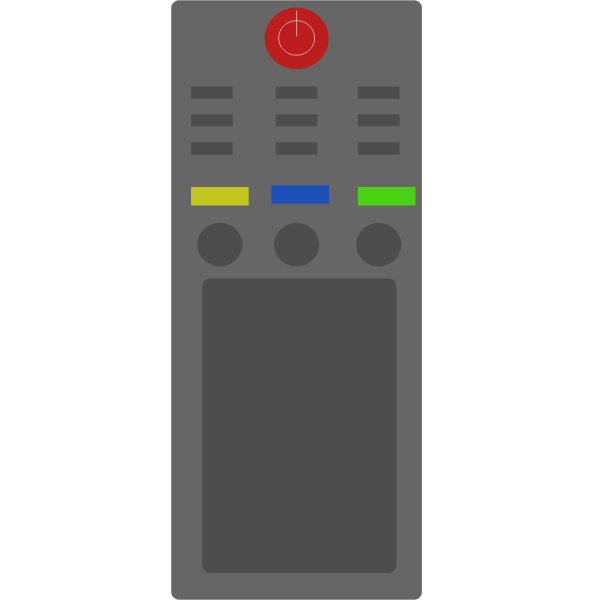 TV control vector image