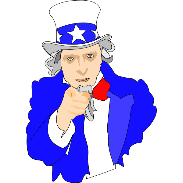 Uncle Sam cartoon illustration