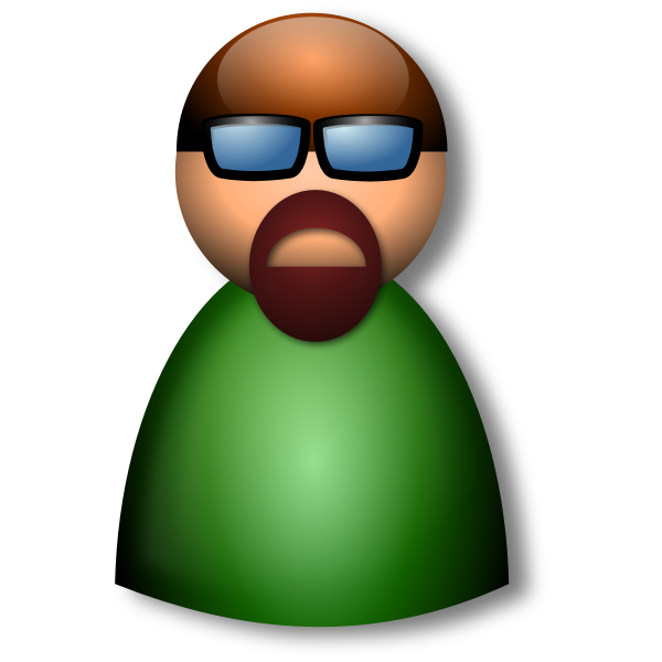 3D Glasses avatar vector illustration