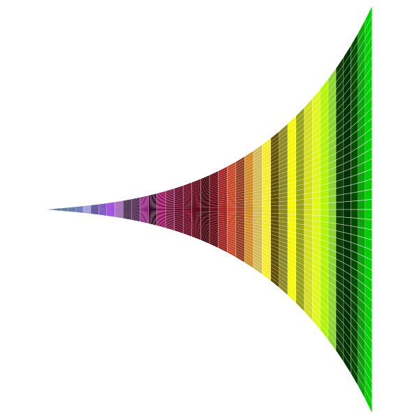 Vanishing Point Spectrum Wall Mosaic