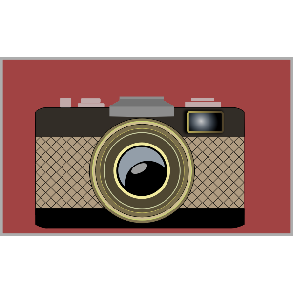 Vector image of classic stroke camera