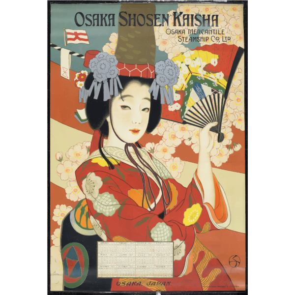 Osaka travel poster