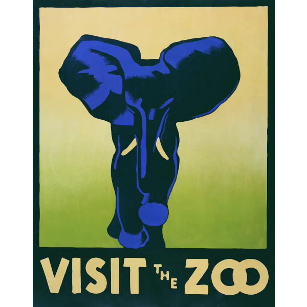 Visit the zoo poster