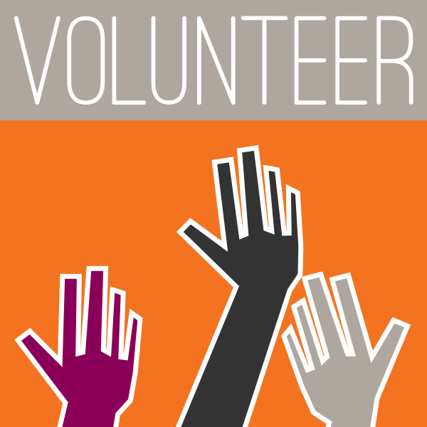 Vector clip art of volunteering sign