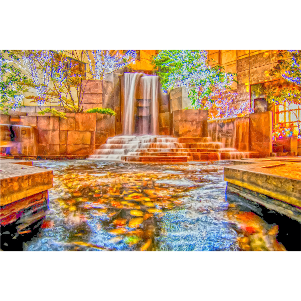 Waterfall Fountain In Charlotte