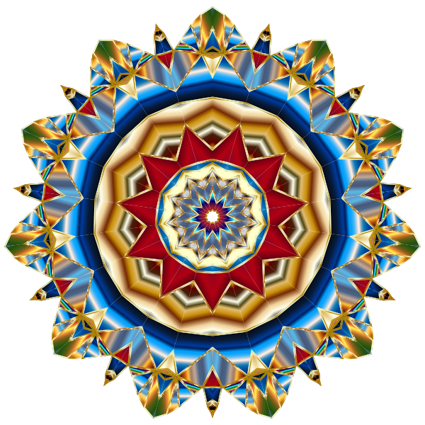 Chromatic mandala vector image