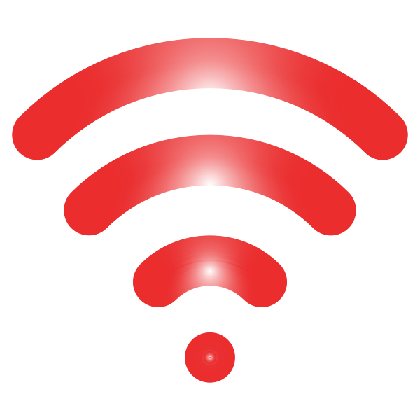 Red wireless signal