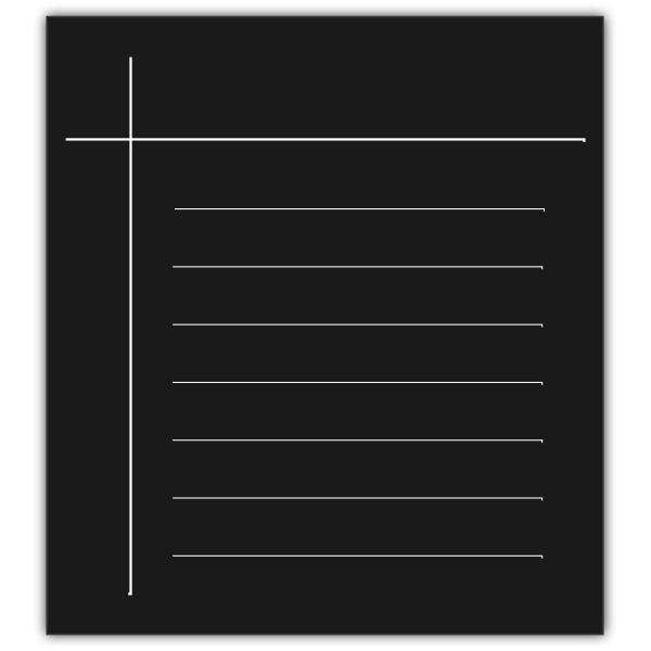 Monochrome word processor vector icon