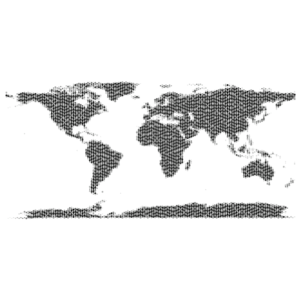 World Map Bubbles