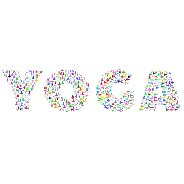 Yoga Typography Prismatic