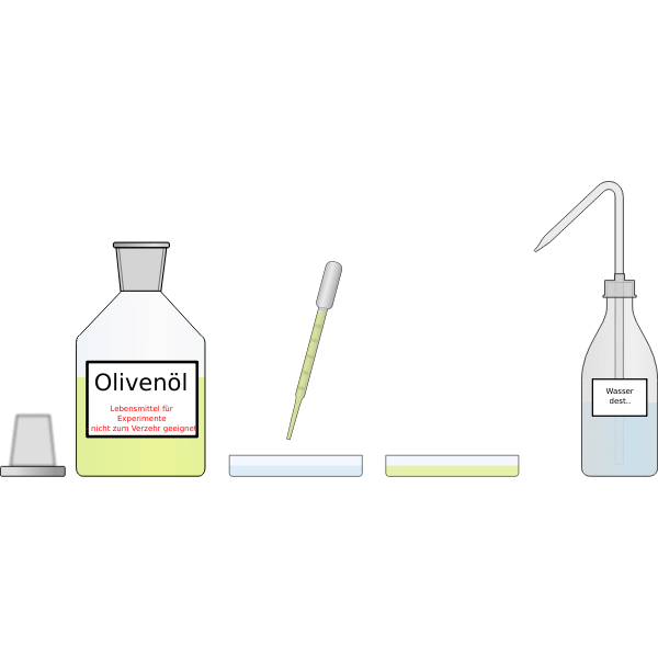 ZEICHNUNG EXPERIMENTWasser und Oel