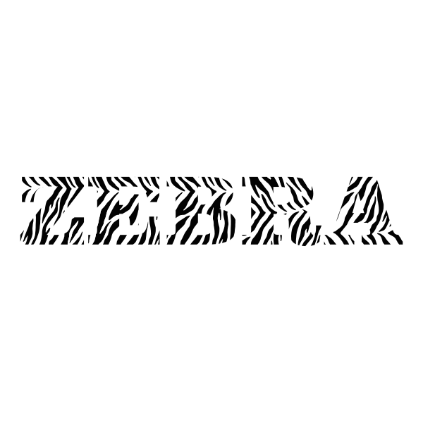 Zebra Typography