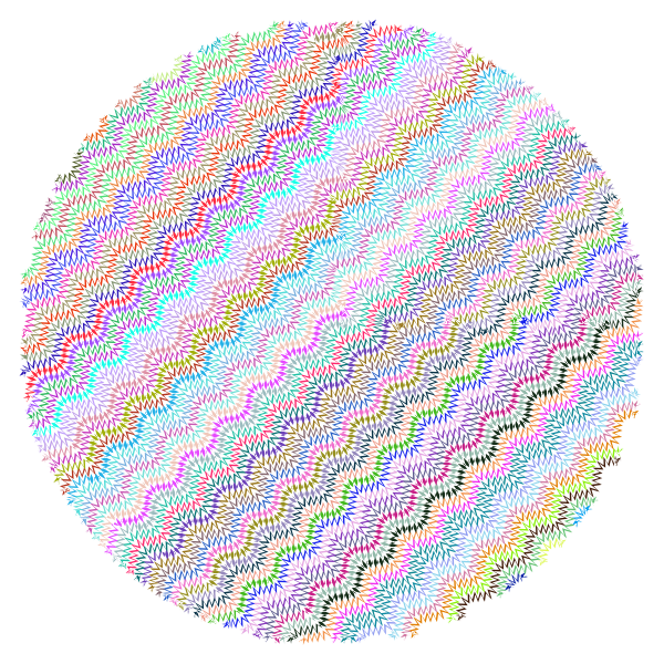 Zig Zag Circle No Background