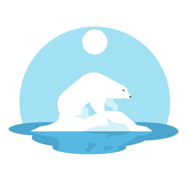 A polar bear