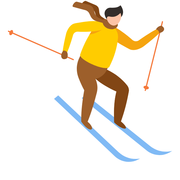 A skier