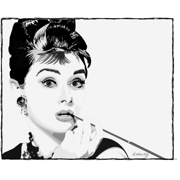 aUDREY   CLIP ART