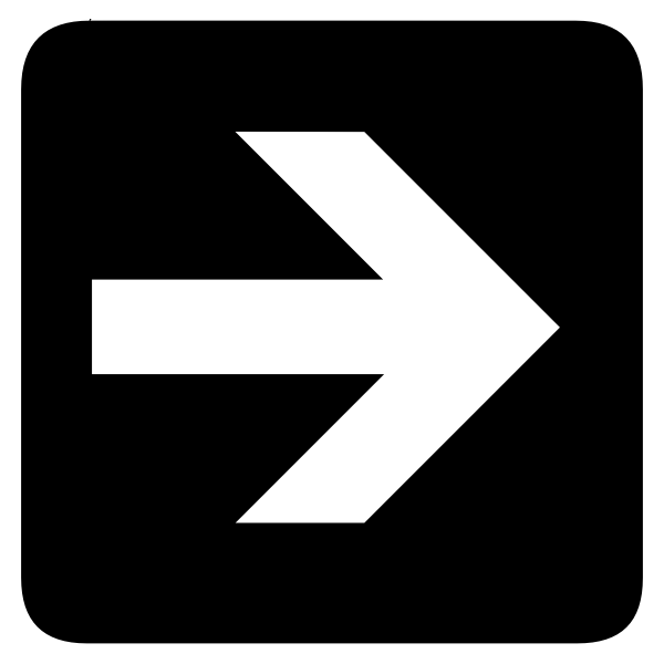 AIGA right inverted arrow sign vector image