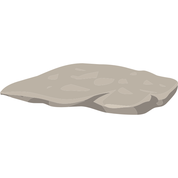 Flat rock
