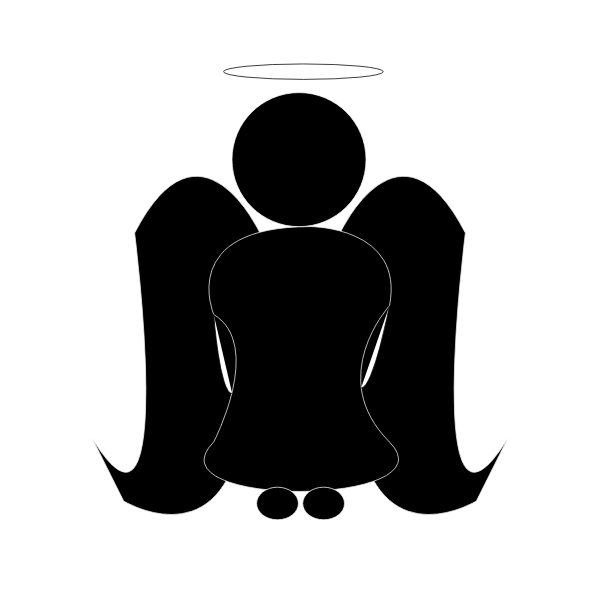 Angel silhouette