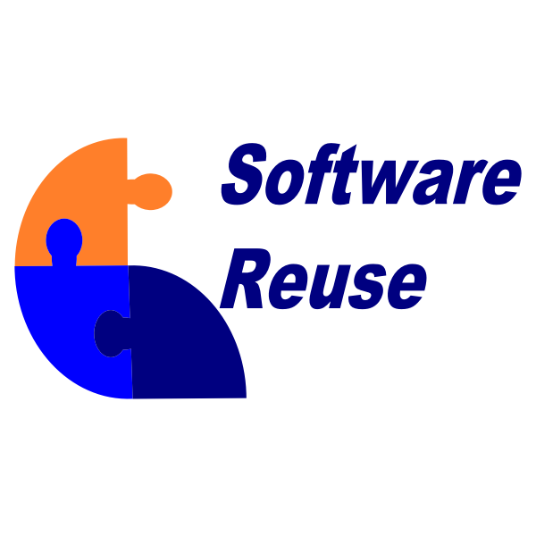 Software reuse sign vector illustration