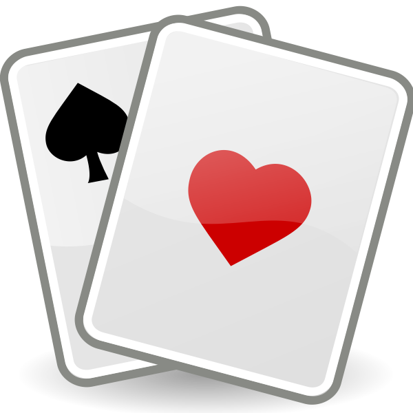 Black spades and red hearts vector image