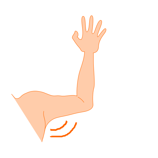 Vector graphics of arm pit