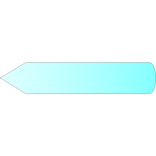 arrow left cyan