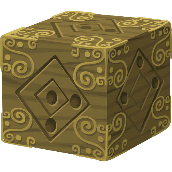 Artifact mysterious cube clip art