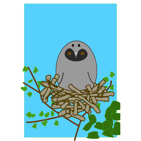 Vector clip art of Scops owl