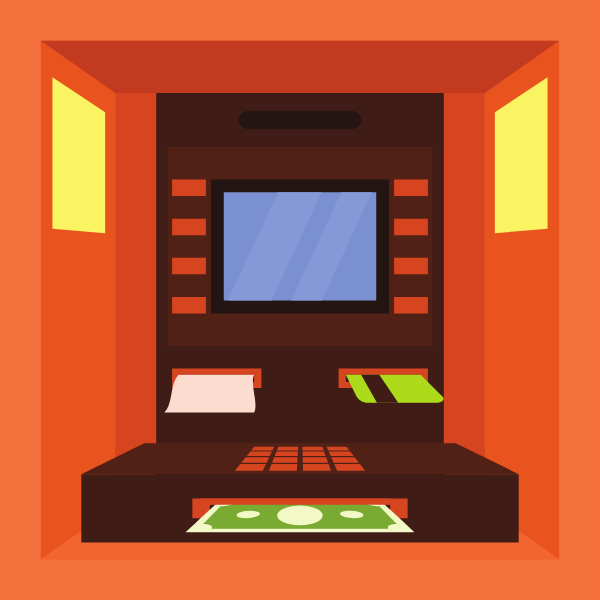 Money withdrawal on ATM