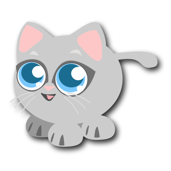 Cartoon kitten