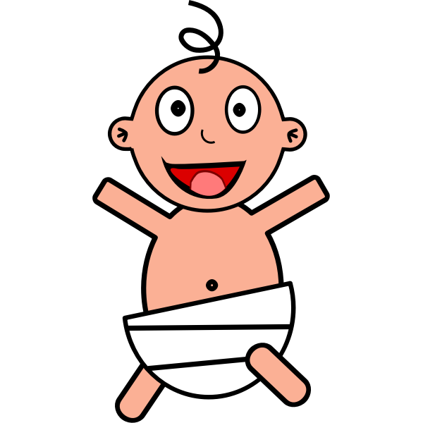 Happy baby vector graphics