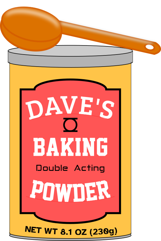 Baking powder vector image