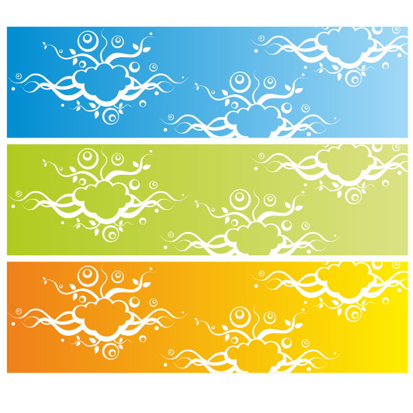 Banner with abstract background