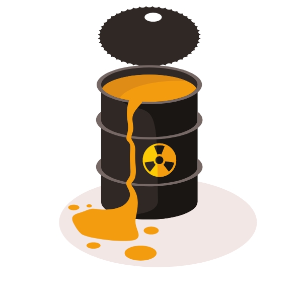 A barrel of toxic waste