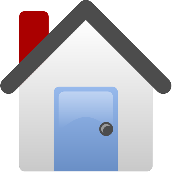 Simple house vector clip art